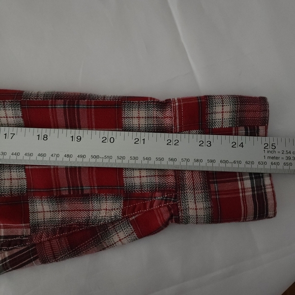 Lucky Brand Dungarees Western Pearl Snap Plaid Patchwork Shirt - Picture 8 of 9